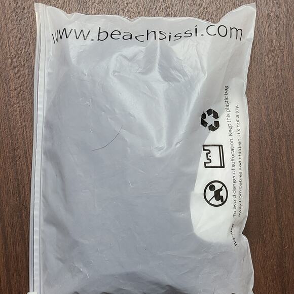 NWT Beachsissi Women’s Tankini Set Black Top White Brown Animal Print Bottoms M - Picture 6 of 7